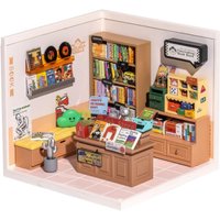 Robotime Rolife 3D Plastic Puzzle Mini Doll House Fascinating Book Store DIY Miniature House Kit
