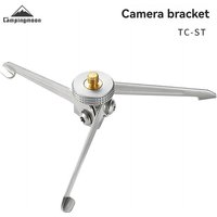 CAMPINGMOON TC-ST Stainless Steel Portable Bracket Camping Light Bracket Outdoor Foldable Aluminum Gas tank Bracket