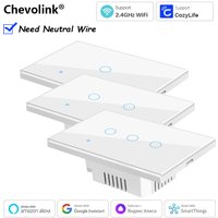 Cozylife US WiFi Smart Light Switch With Neutral Wire Works With Alexa Google Home Remote Voice Control
