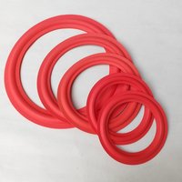 2 Pcs 8/10/12 inch Red Speaker Foam Surround Subwoofer Woofer Speaker Repair DIY Part Sponge Ring Side