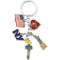 Statue of Liberty Decorations Independence Day Keychain Bag Pendant Heart Decorative Keying Backpack Liberty Pendant Accessories