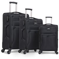 Large Capacity Canvas Luggage Set Waterproof Travel Suitcase 20 Inch 24 Inch 28 Inch Three-Piece Set Business Style Universal