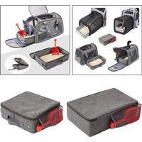 Travel Cat Litter Box Portable Cat Litter Box with Cover for Car Lightweight