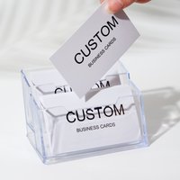 200 Stück, individuelle Visitenkarten/Karten, Desktop-Visitenkarten, Dankeskarten, mattierte Folie