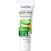 SADOER Exfoliating Aloe Vera Gel Facial Cleanser Deep Cleansing Exfoliant Gentle Tender Face Exfoliation Facial Exfoliator
