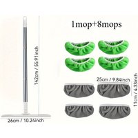 Multi-Purpose Reusable Mop Pads, Ultra-Fine Fiber Powerful Water Absorption Replacement Cleaning Pads That Securely Stick To Mos