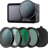 SmallRig Filter Kit for DJI Osmo Action 5 Pro/4, 5-in-1 Lens Filter Set w 1/4 Black Mist, ND16/CPL, Star-Cross, Film Simulator