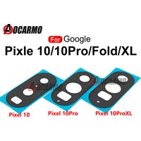 For Google Pixel 10Pro 10 Pro XL Back Lens Frame Rear Camera Lens Glass With Sticker Adhesive Replacement Parts
