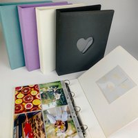 A4 PU Leather Heart-shaped Binder Sparkling Star Cover Big Photo Album Photocard Holder for Pokemon Yu-Gi-Oh KPOP Card Album