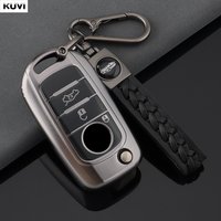 Gun Grey TPU Car Flip Key Case Cover For FIAT Tipo Toro Freedom 500X Doblo Argo Nuovo Grazie Remote Shell Fob Holder Keychain
