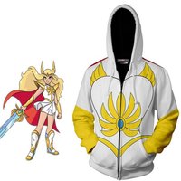 She-Ra Princess of Power Cosplay Adora Costume Unisex Casual 3D Print Hooded Coat Halloween Carnival Party Sweatshirt Pullover