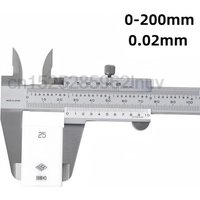 CNC Vernier Caliper Stainless Steel Precision 0.02mm Inside Outside Depth Step Measurements Metric 6" 0-150mm Range 200mm 300mm