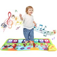 80*30cm Kid Multifunctional Music Piano Mat Toddler Floor Baby keyboard Dance Mat 8 Animal Sounds Educational Toys For Kid Gifts