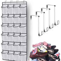1PC 24-Pocket Hanging Shoe Organizer โ Over Door or Behind Closet Rack, Space Saver Storage Hanger for Shoes, Boots ZSY