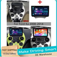 4+64G Autoradio für Ford Ka 2008 - 2014 Android 15 Kabellos mit Carplay Android Auto GPS-Navigation Auto-Multimedia-Player