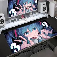 Large Gaming Mouse Pad H-Hatsune Miku Mousepad PC Gamer Desk Mat Office Decoration Mouse Mat E-Sports Playmat Game Accessories