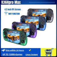 2026 NEW R36H PRO MAX Retro Handheld Video Game Console Arkos System 4.2 Inch 1024*768 IPS Screen Portable Pocket Video Player