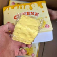 6CM Cheese Squeeze Toy Rising Cheese Squishy Fidget Toys Slow Shapeable Venting Ball Adults Adults Kids Birthday Gift