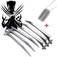 BEAST KINGDOM James Howlett Movie Cosplay Wolverine Plastic Claw Necklace James Howlett Halloween Carnival Party Prop for Adults
