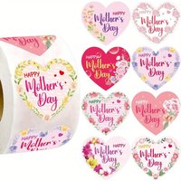 AliExpress NONE 500Pcs Floral Mother's Day Stickers Happy Mother's Day Labels for Gifts Bouquets Skating Cycling Decor