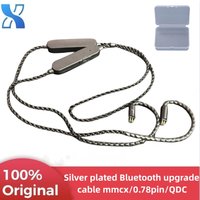 XSL 5.0 Silver Plated Bluetooth Upgrade Cable aptx HD Bluetooth Cable mmcx se535 0.78PIN/QDC KZ Earphone Bluetooth Cable