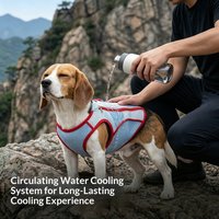 Dog Cooling Vest for Large Medium Dogs Outdoor Quick Activate Evaporation Cool Coat with D-Ring Breathable Summer Pet Vest