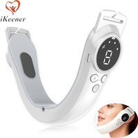 V Face Lifting Device EMS Facial Massager 9 Levels Chin Cheek Lift Belt Multi-functional Beauty Tool for Double Chin Care