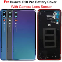 Tylna Klapka CLT-AL01 CLT-L29 Część Zamienna Szklana Tylna Obudowa Do Huawei P20 Pro Pokrywa Baterii Tylna Obudowa P20 Pro