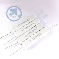 Cement Resistance RX27-1 10Watts SQP 0.05/0.25/12/15/18/ 22/24/33/36/47/51/56/100/620/750/820/910R 100K ohm 10W Resistor