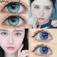 UYAAI Color Contact Lenses Blue Graduated Colored Lenses Cosplay Color Lens Green Lenses Pink Lenses Anime Lenses cosmetic lens