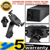 New For Jogger Sandero Logan MK3 1Pc Black Dashboard screen Phone Holder Cradle Mobile Phone Holder Smartphone car accessories