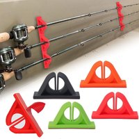 Fishing Rod Holder No-Drill Wall-Mounted Fishing Rod Holders for Garage Fishing Pole Holders for Boat Garage Door Tools