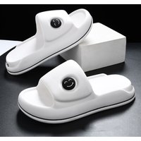 Men's Home Slippers Thick Soles Soft Slide Comfortable Indoor and Outdoor Slippers Solid Color Simple Daily Shoes