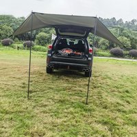 Car Awning Camping Outdoor Sun Shade Waterproof Car Awning Tailgate For Sedans Van Rv Fishing Beach Buses Automotive Suv Truck