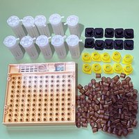 Apiculture Kit Queen Rearing Plastic Incubator Larva Cage Sealed Cell Protection Cover Transfer Box Prisoner Beekeeping Bee Tool