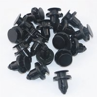 10/20/50pcs 8mm Black Plastic Car Bumper Door Panel Fender Liner Clips Retainer Auto Fasteners Rivets for Vehicle