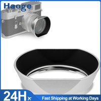 Haoge Square Metal Bayonet Lens Hood for Voigtlander NOKTON 35mm 40mm f1.4, 50mm f1.5 Aspherical II 28mm F1.5 VM Lens Silver