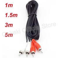Dual RCA Male to 2 RCA Male Cable Stereo Audio Cable AV for DVD TV CD Sound Amplifier
