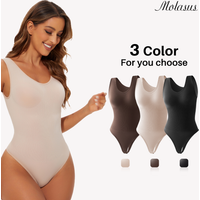 Seamless Shapewear Bodysuit for Women Body Shaper Thong Body Shaping Sculpting Breast Slimming Wide Shoulder Straps Shapers New