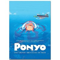 Studio Ghibli Anime P-Ponyo Classic Movie Posters Whitepaper Sticker DIY Room Bar Cafe Aesthetic Art Wall Painting