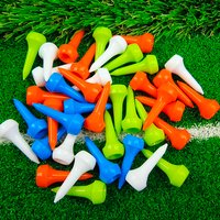 30pcs Plastic Golf Tees 34mm 4 Colors Golf Ball Holder