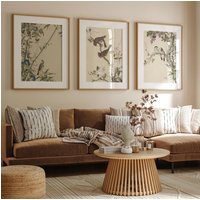 3 Vintage Oriental Bird Flower Canvas Wall Art Poster–Classic Chinese Style Floral Printing for Timeless Home Decor,Ideal Gifts