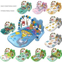 Baby Fitness Stand Music Play Gym Activity Toys Newborn Piano Crawling Blanket Pedal Game Pad Early Education 0-36 Months Gifts