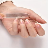 3pcs Set of Nano-glass File Polished Strip Nail File Box Transparent Manicure Trim Strip Manicure Tools