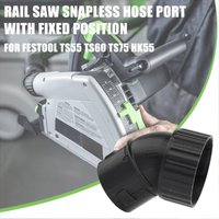Non Buckle Hose Port For Festool TS55 TS60 TS75 HK55 Track Saw With Fixed Position Bracket Rail Saw Automotive Accessory