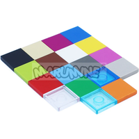 Marumine MOC Blocks 2x2 Tile 100PCS Building Bricks Piece Accessories Parts Compatible with 3068 Base Construction Board Plate