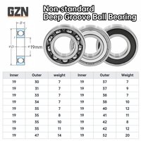 1PCS Inner Diameter 19mm Non-standard Bearing Outer Diameter 30 31 32 34 35 37 38 40 41 42 47 52mm
