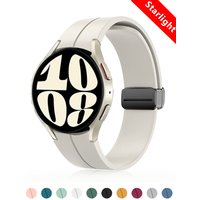 Original Silicone Band for Samsung Galaxy Watch 6 5 4 Classic Strap 47mm 43mm 44mm 40mm Magnetic Buckle Galaxy Watch 5 Pro 45mm