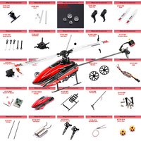 Wltoys XKS K110S K110 K110S Upgrade Parts Servo Blade Gear Motor Rotor Head Tail Canopy ESC Board for RC Helicopter Accessories