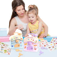 Kids Piggy Bank Cartoon DIY Stickers Piggy Bank Storage Box Small House key Kawaii Large Capacity Cute Holiday Gifts for Kids